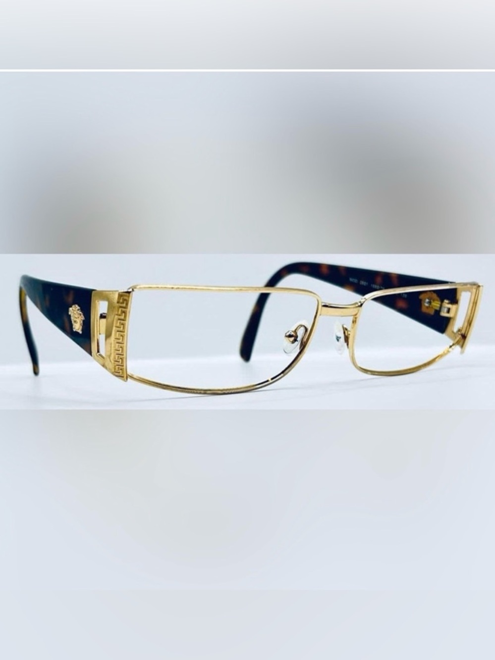 VERSACE GOLD HAVANA EYEGLASS / SUNGLASS FRAMES. Model VE2021. Frames Only.